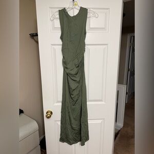 Stradivarius Sage Green Mini Bodycon Dress